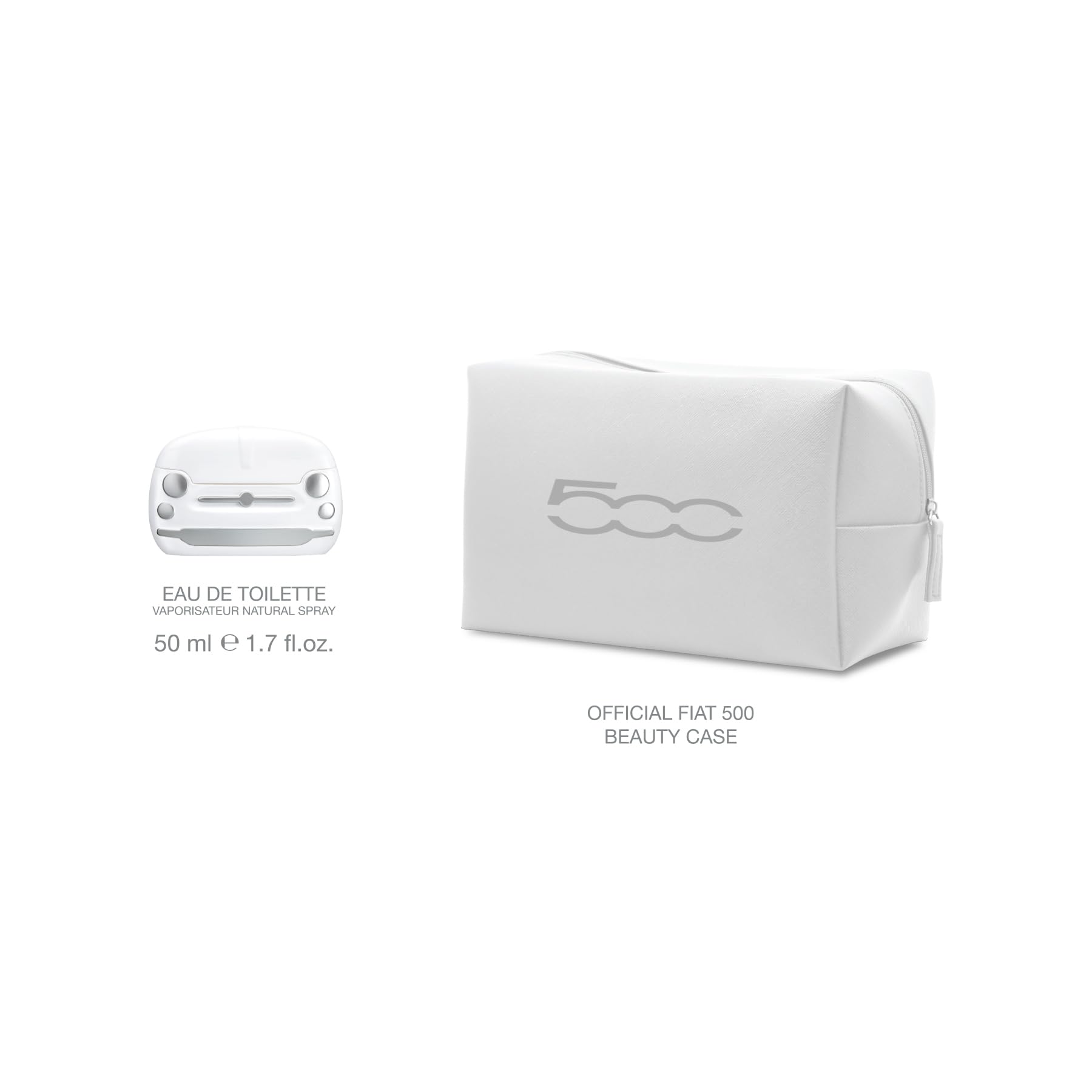 FIAT 500 HER | Confezione Regalo, Profumo Donna da 50ml con Beauty Case, Fragranza Fresca e Delicata