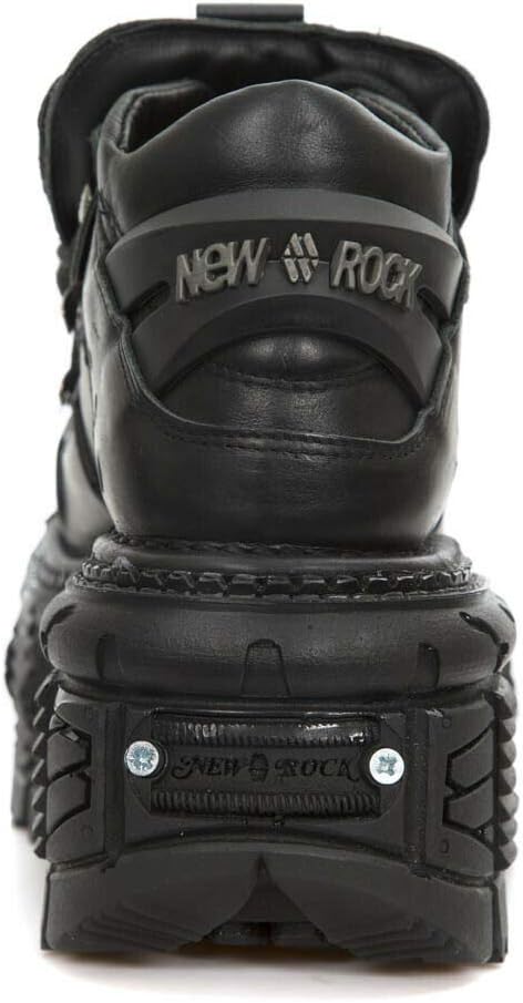 New Rock Men's TANK 100% Leather Goth Platform Punk Fashion Ankle Boots Shoe