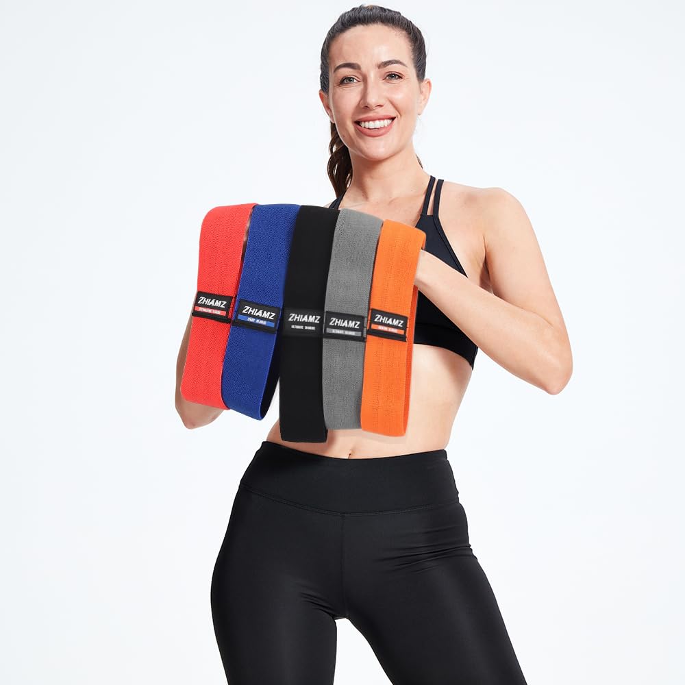 Taśmy oporowe, opaski treningowe do ćwiczeń na nogi i pośladki, tkanina 6 taśm stretchowych dla kobiet i mężczyzn, opaski do ćwiczeń, joga, pilates, rehabilitacja