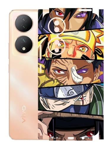 Image of AtOdds - VIVO Y100A Mobile Back Skin Sticker - Lamination - Rear Screen Guard Protector Film Wrap (Coverage - Back+Camera+Sides) (Design - Anime 38)