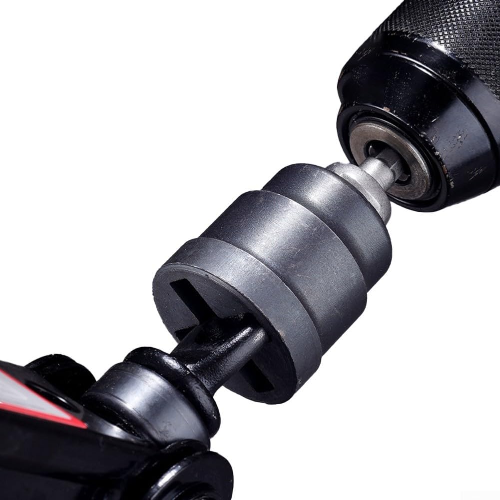 Clé à douille pour cric électrique de voiture, prise en alliage épais avec finition antirouille, compatible avec 96 % des crics, noir
