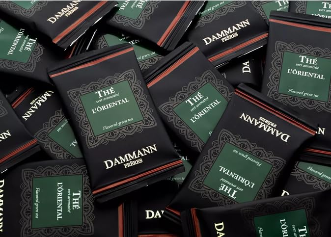 Dammann Frères - L'Ôriental Grüner Tee - 120 Crystal Tea Bags (Schüttgutsack für die Hotellerie)