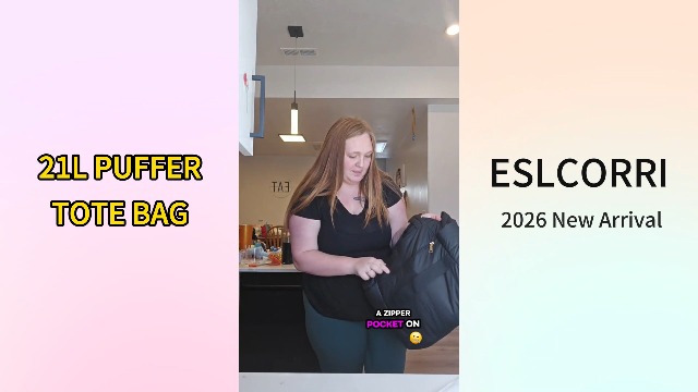 Bolso tote grande acolchado para mujer 21L miniatura 7