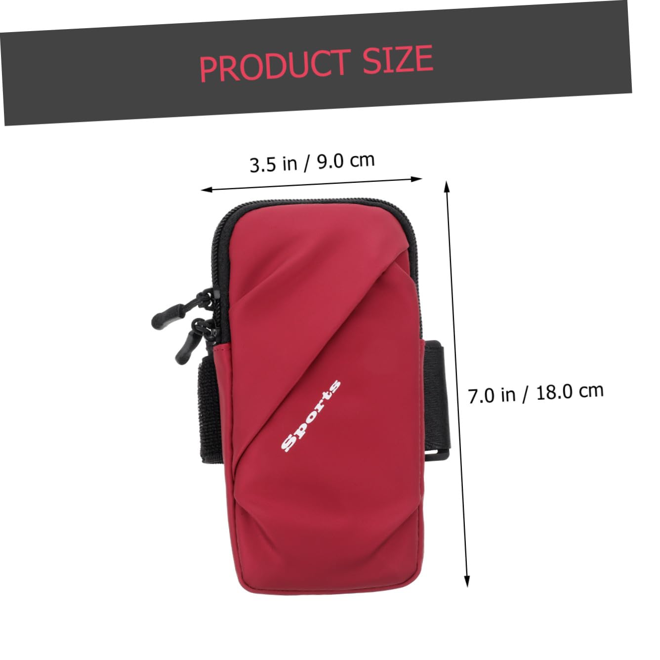 UKCOCO 3pezzi Bracciale Sportivo Per Smartphone Borsa Braccio Con Doppia Cerniera Per Attività All Aperto Per Jogging Ciclismo e Fitness