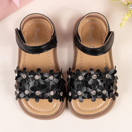 Image of Boys Girls Sandals Open Toe Breathable Princess Non-Slip Flats Summer Beach Lightweight Rubber Sole Sandals (Toddler /Little Kid)