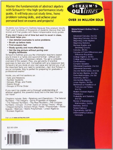 Schaum's Outline of Abstract Algebra (Schaum's