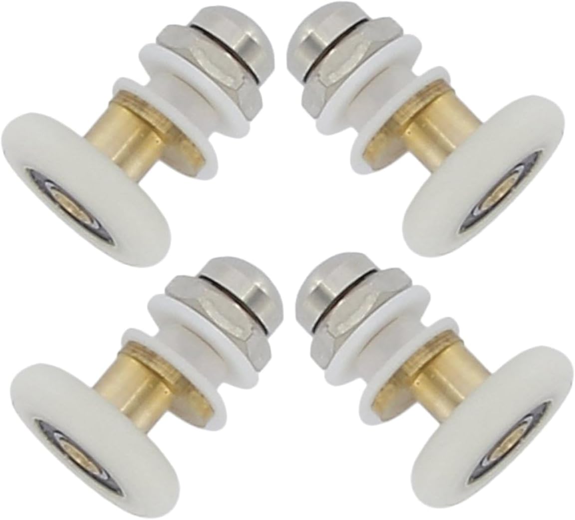 Amazon.co.jp TOPPERFUN 4個 シャワールームの滑車 窓用スキージ シャワードアガイド ドア下部シール 引き戸用ローラー