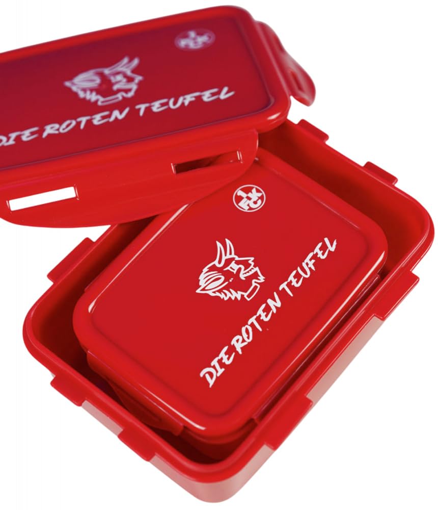 1. FC Kaiserslautern 1. FCK - Fiambrera (2 unidades), diseño de los diablos rojos
