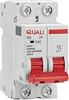 Disjuntor Bipolar Curva C Proteção 20A 32A 40A 50A para Quadros Elétricos Residenciais Ideal para Reformas e Projetos (40A)
