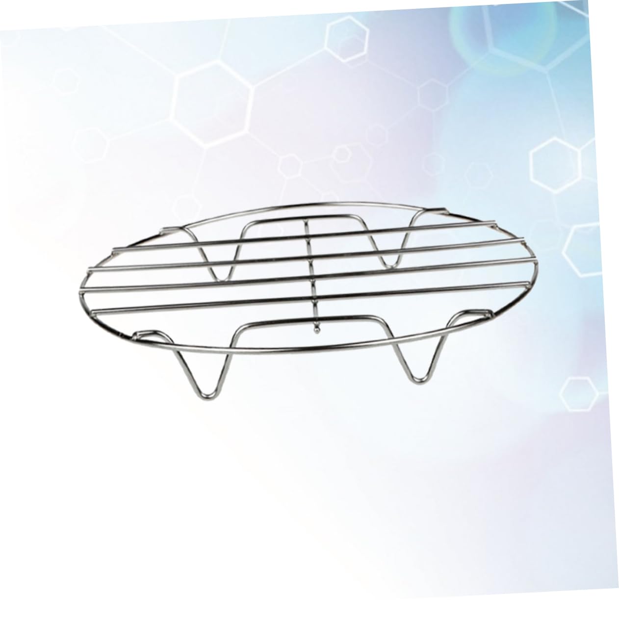 Mikinona 3Pcs Stainless Steel Rack for Pots Cooking Tool Stand Non Design for Healthy Steaming Fits Cookware for Home Kitchen Use