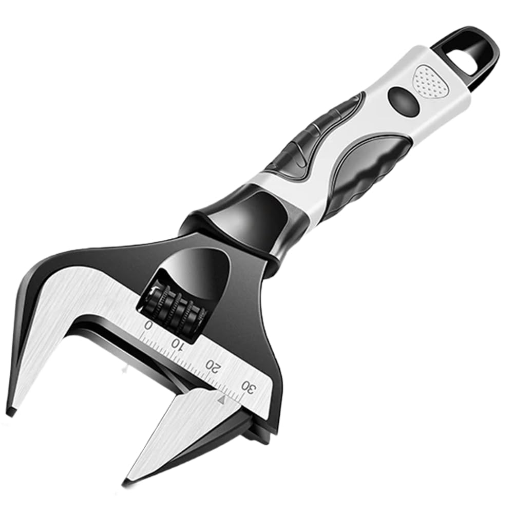Littimoon Spanner Adjustable Wrench -V Steel Mechanical Workshop Hand Repair Tools Car Bicycle Wrench Large Opening Spanner