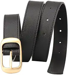 Cinto de couro feminino skinny elástico para vestidos jeans com fivela dourada elástico cinto de cintura fina acessórios modernos