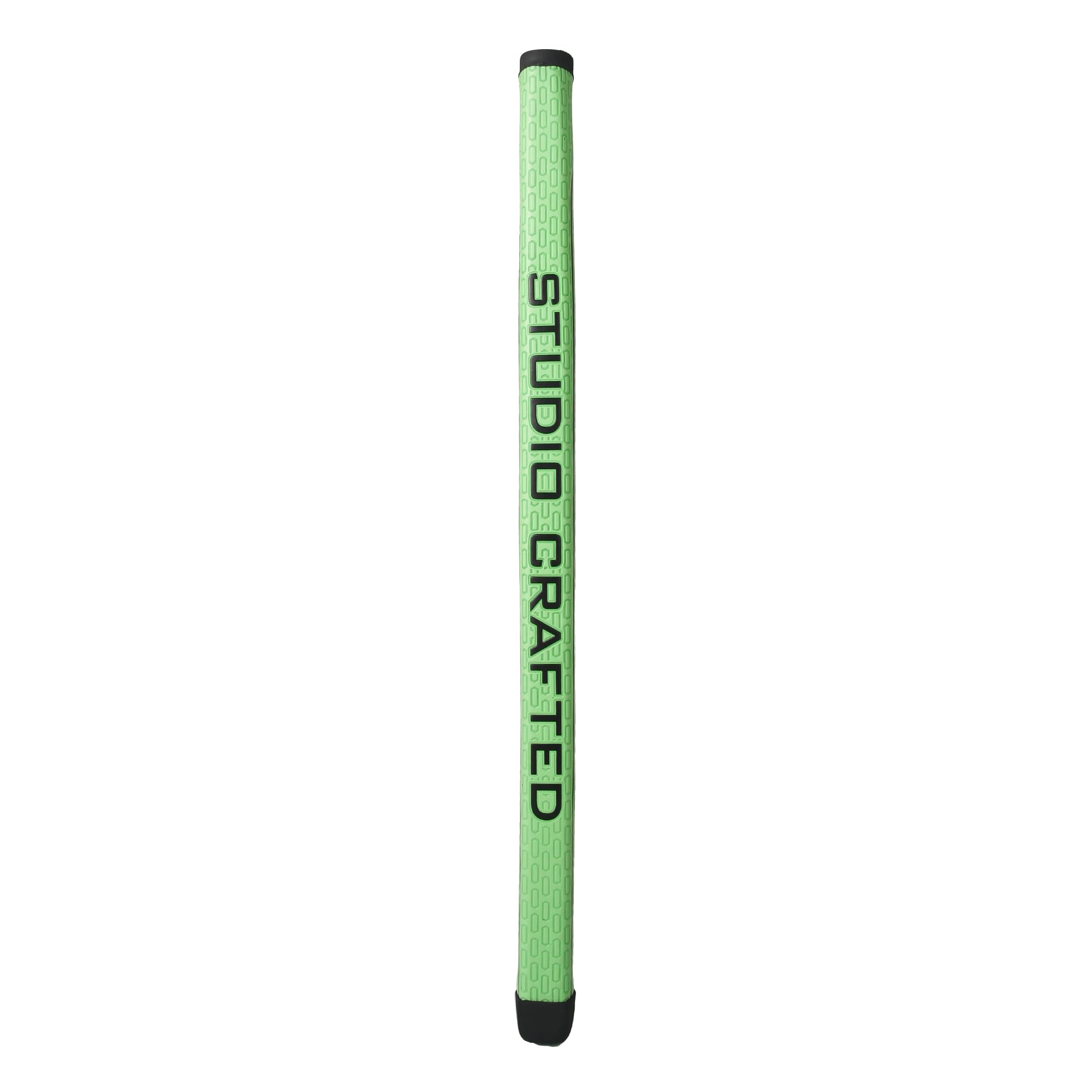 Studio Crafted Golf Long Design Putter Grip ブラックゴルフパターグリップ、0.580インチラウンド、長さ17インチ、150±3g (グリーン)