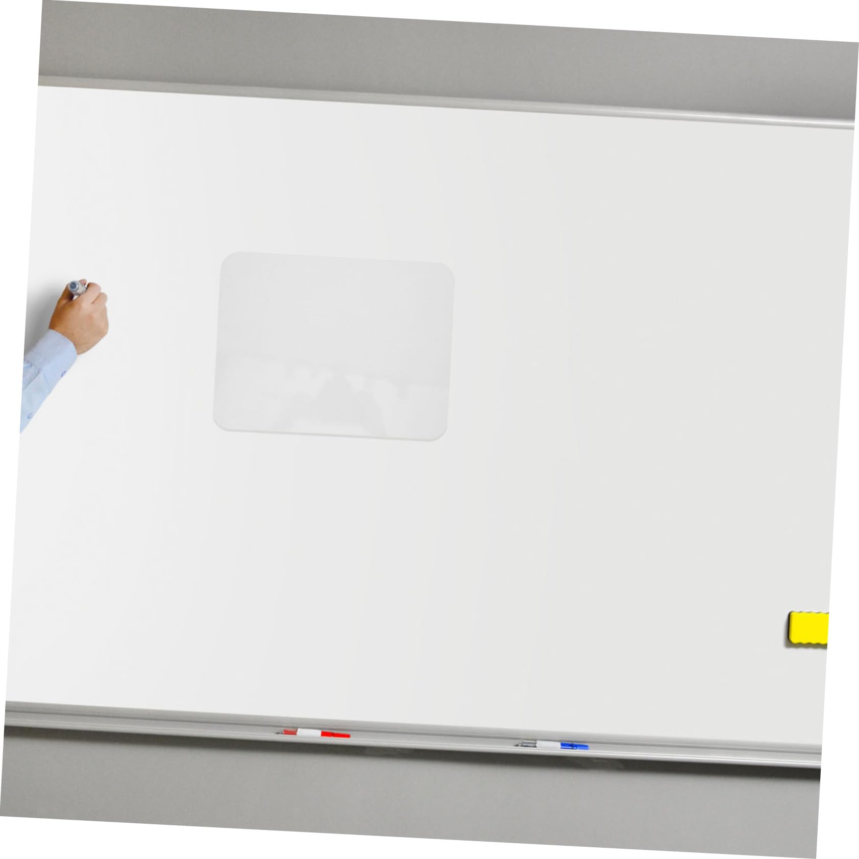NUOBESTY 5 Stück-pack Doppelseitige Tisch Memotafel aus Faser Weiß Abwischbar und Wiederverwendbar für Büro und Schreibtisch