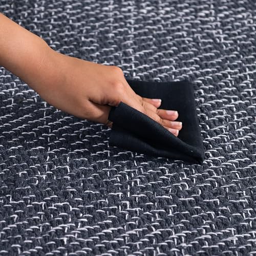Tapete decorativo de algodón tejido HOMEMONDE 3x5 ft miniatura 5