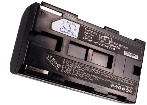 CATTRE Battery Compatible with Canon ES8000V, ES8100V, ES8200V, ES8400V, ES8600, FV1, G10, G1000, G10Hi, G1500, P/N: BP-911, BP-911K, BP-914, BP-915, BP-924, BP-927, BP-941 2200mAh, CS-BP915