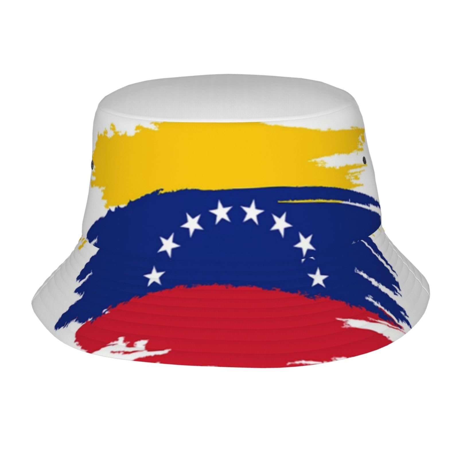 Cute Venezuela Flag Bucket Hats for Men Women Sun Travel Summer Beach Hat Adult Venezuelan Fishing Hat