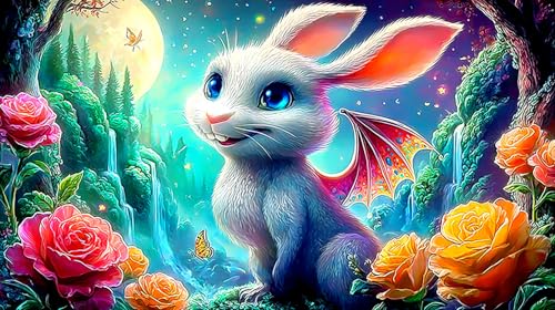 Rompecabezas imposible de conejo de 1000 piezas, juego educativo para adultos de 75x50cm
