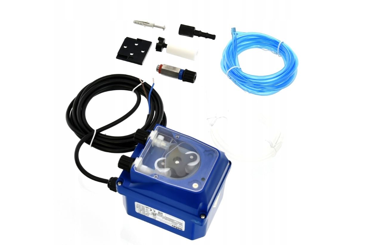 PER1 brillantante dosatore 0-0,7 l/h 230 V con set di collegamento - pompa peristaltica per macchine professionali - universale per gastronomia, hotel, grandi cucine e sistemi di lavaggio