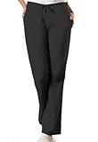Cherokee Scrub Pants for Women Drawstring Waist with Flare Leg 3 Pockets, Fade Resistant, Durable & Easy Care Fabric - 4101