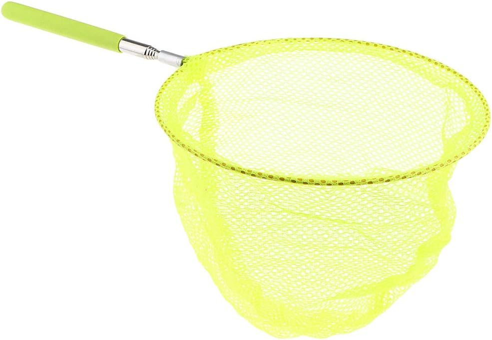 Telescopic Butterfly Net Extendable from 14 to 333 Inch for Kids s Outdoor Garden Activities, Yellow