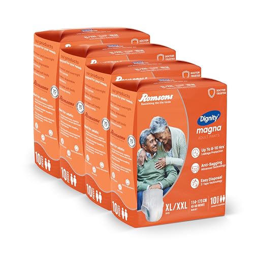 Image of DIGNITY Magna Pant Style Adult Diapers - XL /XXL (40 Pieces) With Wetness Indicator and Leakage Protection Upto 8-10 Hrs.
