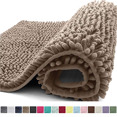 Kangaroo Plush Luxury Chenille Bath Rug, 30x20, Extra Soft and Absorbent Shaggy Bathroom