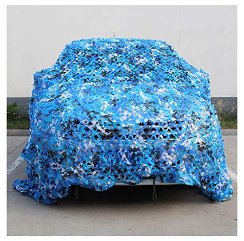 Filet de camouflage bleu 3x3m wangk pour l'ombrage du jardin