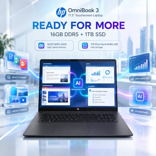 HP 17 Touchscreen Laptop Business 2026, Intel Core Ultra 7 355, 16GB DDR5 - image 5