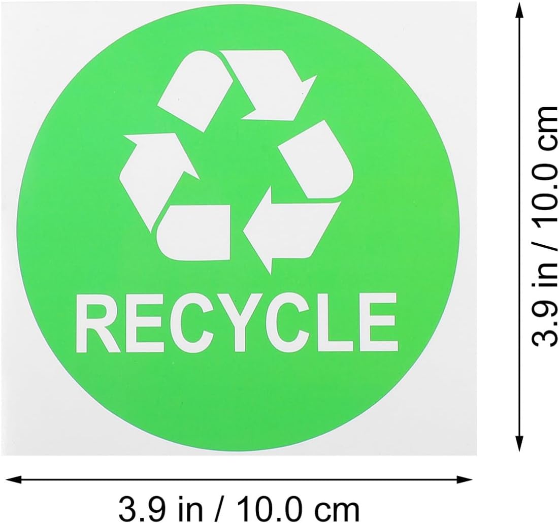 9pcs Trash Can Classification Stickers Decals for Trash Sorting for Home Recycling Bins