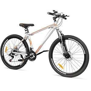 PanAme 26 Inch Adult Folding Bikes/Mountain Bikes, 21 Speeds Mountain Bicycles with Full Suspension, Dual Disc Brake, High Carbon Steel Frame, Foldable Bike for Men/Women/Teen, Multiple Colors