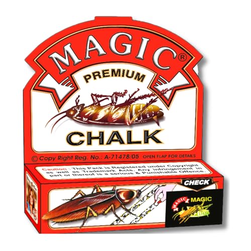 Image of Magic Premium Chalk Cockroach Killer Herbal And Non Toxic (Pack of 3, 250g)