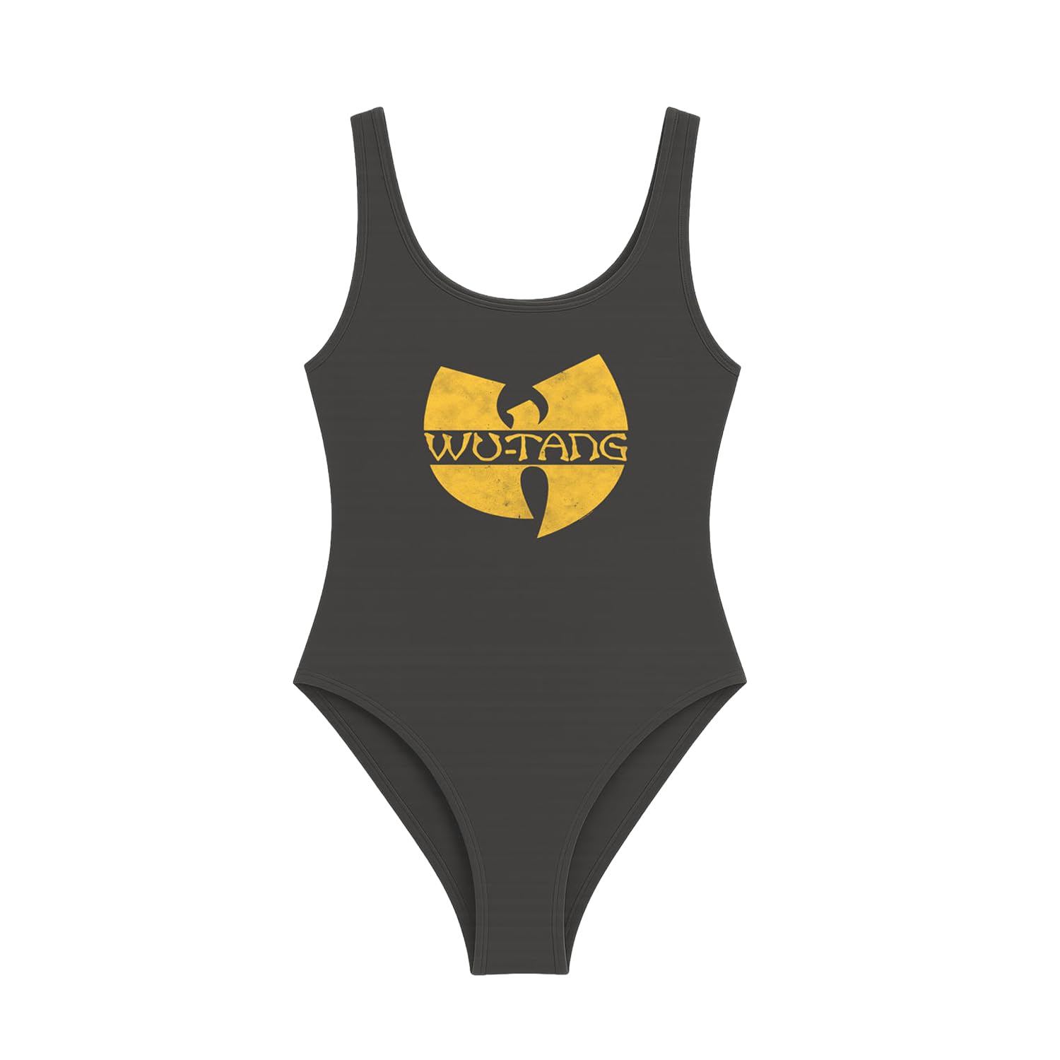 Amplified Women's Charcoal / Wu-Tang Clan Logo Bodysuit (S) (Charcoal)