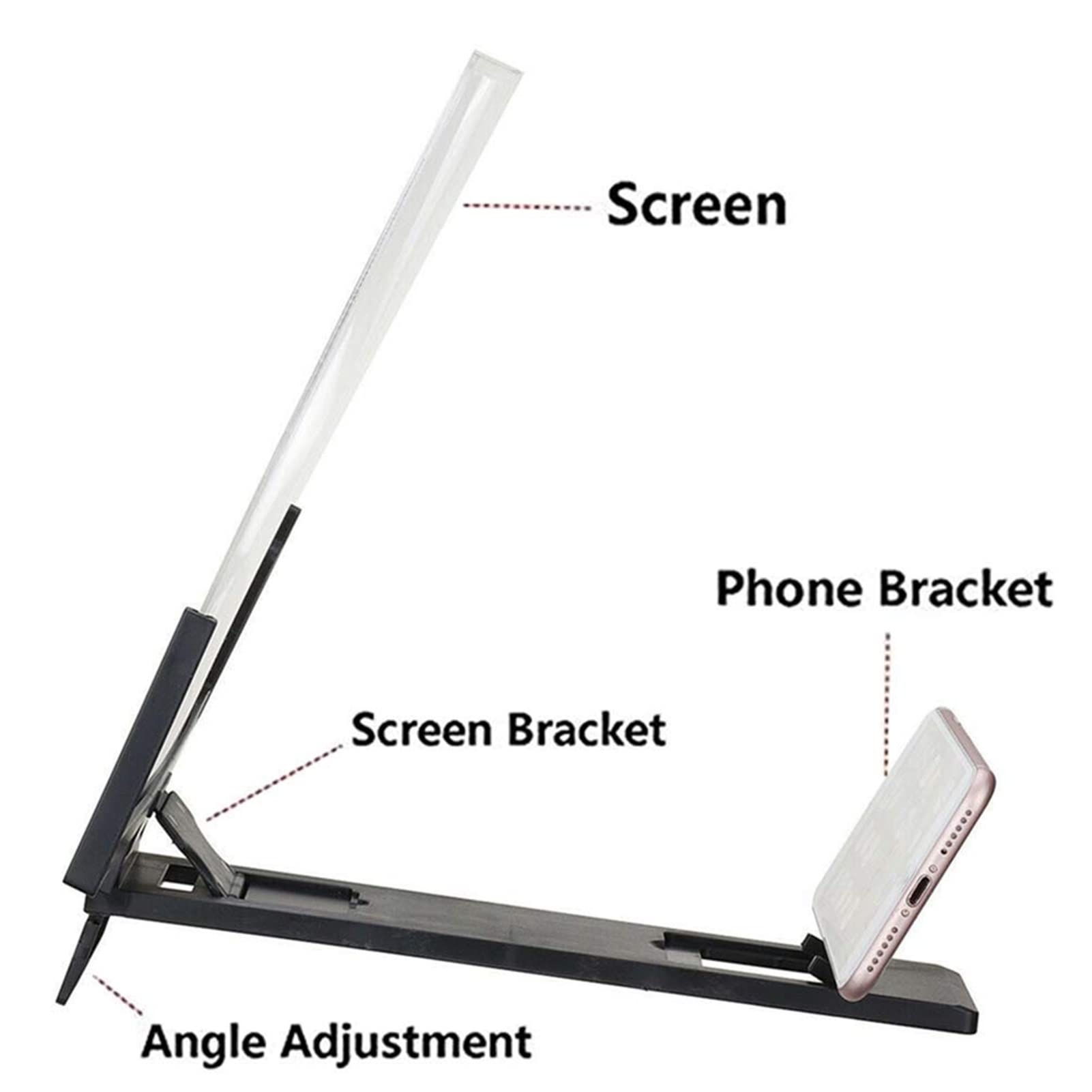 Lente Ingranditore Schermo Smartphone 18 Pollici - 3D HD, Compatibile Con Tutti I Cellulari - Foto 7