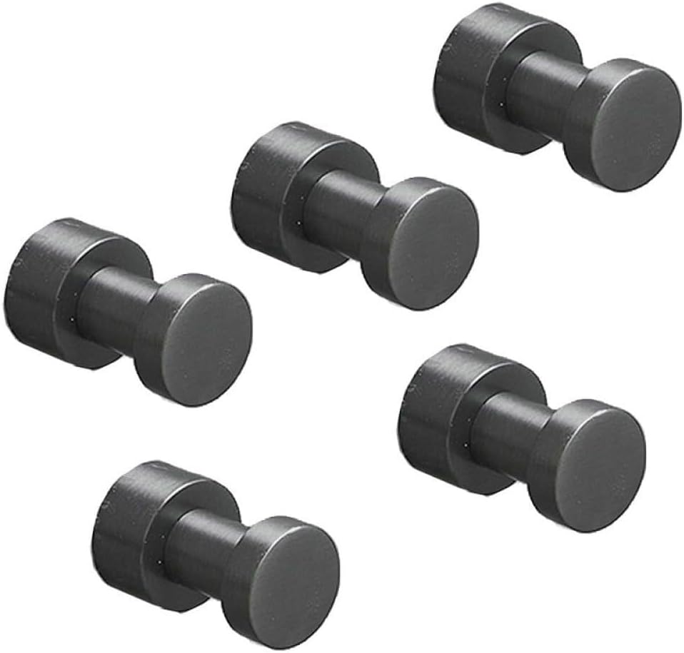 Brass Robe Hook Grey Towel Coat Hanger, Rustproof Key Rack for Bathroom, Bedroom, Kitchen, Household Decoration(1PCS)