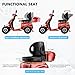 Dvsripa 2-in-1 Electric Golf Cart &Mobility Scooter for Adult,Heavy Duty Electric Golf Carts with Rear Lockbox & Golf Cart 1000W Motor, 4 Fat Tires (Red)