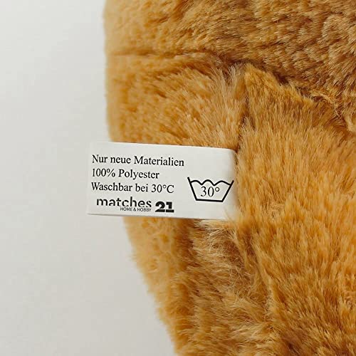 matches21 Teddybär mit Herz/Herzteddy Ich Pass Immer auf Dich auf Hellbraun/beige 25 cm Kuscheltier Schmusetier Geschenkidee
