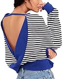 pull dos ouvert pimkie Haute qualité : ce sweat-shirt ample à dos ouvert pour femme est très doux et confortable avec un peu extensible, léger et respirant mais non transparent. Jamais trop serré et montre également votre silhouette, super doux pour la peau