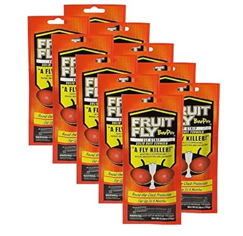 Fruit Fly BarPro 4 Month Protection Against Flies Cockroaches Mosquitos & Other Pests Portable for Indoor & Outdoor Use