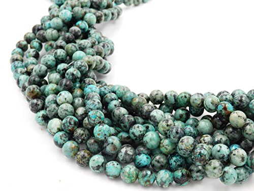 Malahill Premium Gemstone Beads For Jewelry Making Precious Natural Stone Beads Wholesale 2 Strands Aaa Grade African Turquoise Beads 6Mm #TOP3