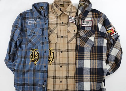 Image of SCREENSHOT Shacket 3202 Mens Casual Plaid Flannel Shacket Shirt Jacket Button Down Long Sleeve