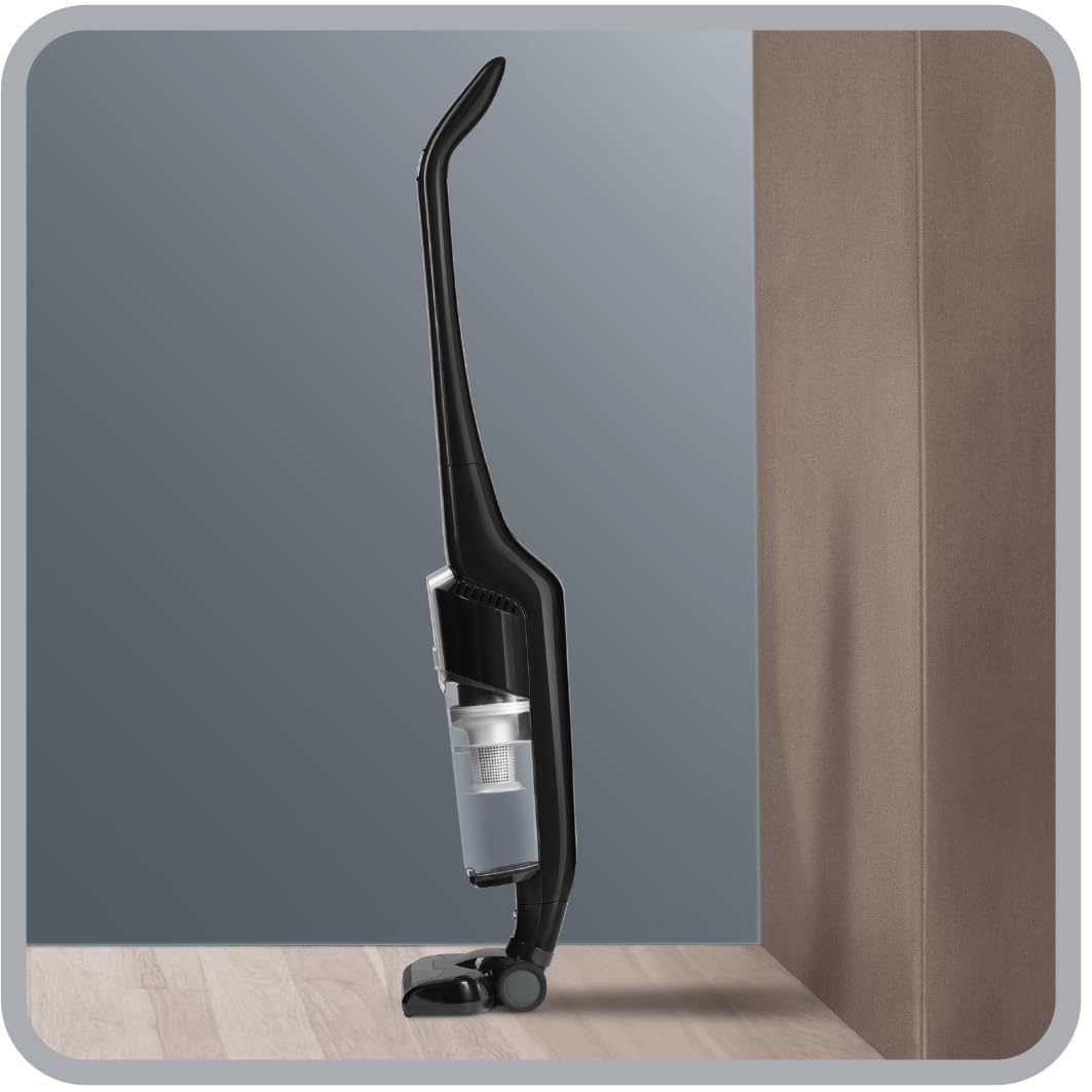 Rowenta Air Force Light Akku Staubsauger kabellos, mit LED- Beleuchtung, 30 Minuten Betriebsdauer, beutellos, 14,4 Volt, leichtes und kompaktes Design, 2,3 kg, Standstaubsauger, schwarz, RH6545