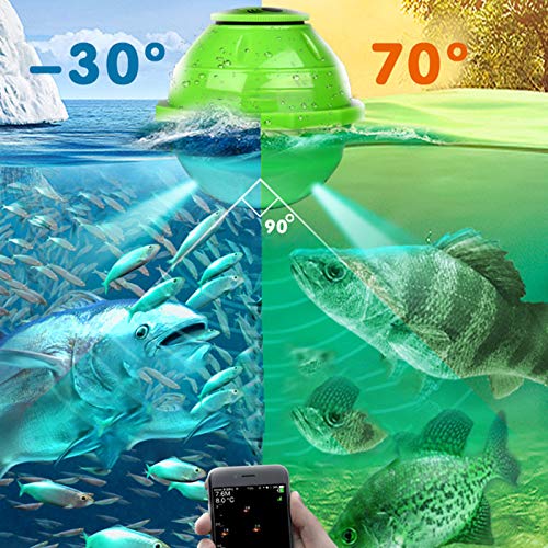 woyada WiFi Smart Draadloze Fishfinder, Draagbare 125 khz Sonar Vissendetector Visueel Visapparaat, WIFI Afstand - 70 M, compatibel met IOS Android - Image 4