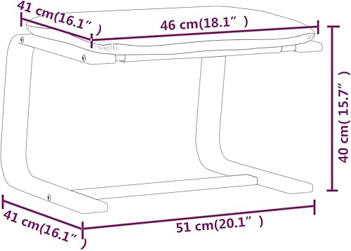 Miniatura 8 de vidaXL Reposapiés moderno, tapizado de tela duradera, marco de madera de abedul maciza, adecuado para sala de estar, oficina, sala de estar, funda