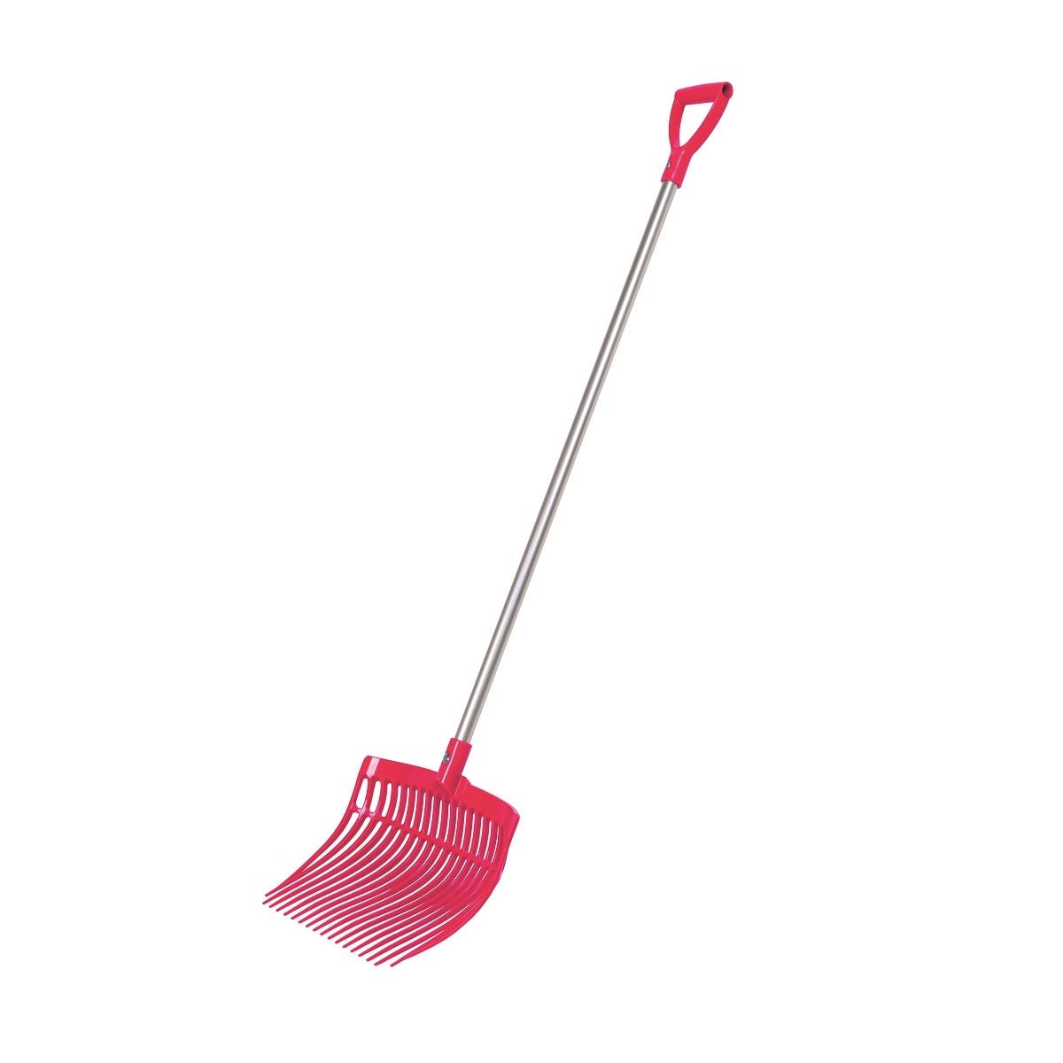 NETPROSHOP Schweden Mistgabel mit Alustiel Leicht und Extrem Robust, Farbe:Pink
