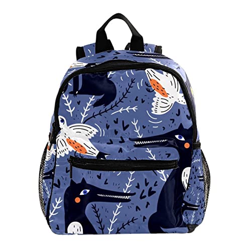 Sac à dos pour garçons et filles design feuilles d'érable blanc finitions soignées