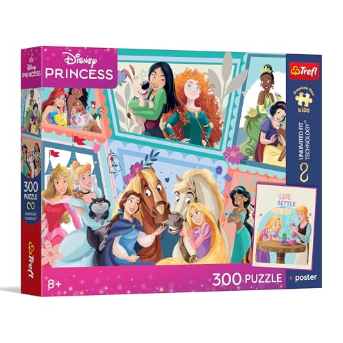Trefl – The Wonderful Ball – 300 pièces – Puzzle coloré mettant en scène des Personnages de Contes de fées, à Assembler, avec Une Affiche Unique Incluse, pour Les Enfants de 8 Ans et Plus