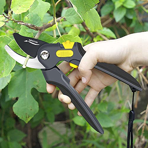 Tijeras de podar profesionales para jardín, acero carbono miniatura 3