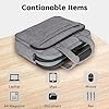 MATEIN Sac Ordinateur Portable 15.6 Pouces Mallette Multifonctionnel Business Handcase pour Les Femmes et Les Hommes, Enduring Nylon Sac à Bandoulière pour Voyage Tablette/Notebook Gris #2