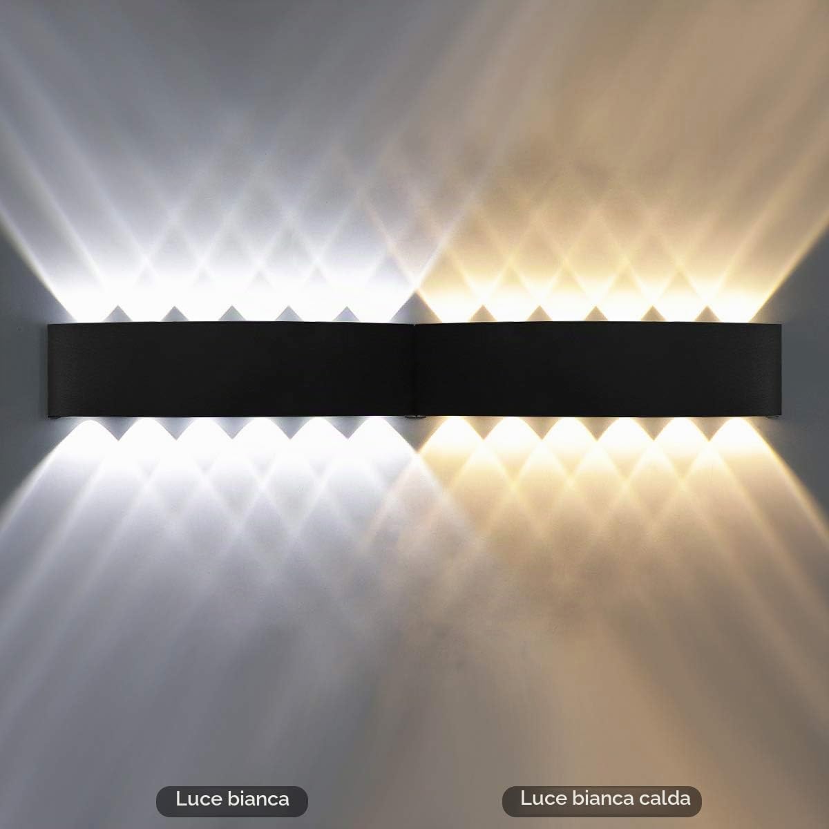 12W Moderno Applique da Parete LED Lampada da Parete Interno Esterno
